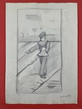 Vincent van Gogh Drawing on