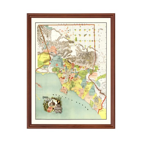 Vecchia mappa della contea - , di