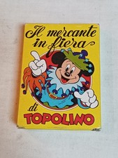 CARTE DA GIOCO IL MERCANTE IN FIERA TOPOLINO SCATOLA VERSIONE GIALLA DISNEY 