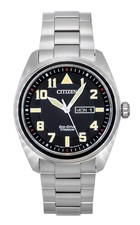 Orologio Uomo Citizen Garrison Super Titanio Quadrante Nero Eco Drive BM8560-88E 100M