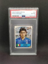 Paolo Maldini - 1988 Panini Euro 88 Sticker Italia PSA 6
