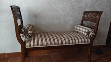 DIVANETTO PANCA, IN LEGNO NOCE