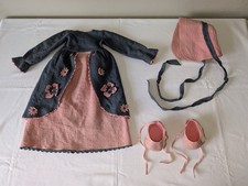 COMPLETO LENCI VESTITO + CAPPELLO + SCARPETTE IN FELTRO MADE IN ITALY VINTAGE