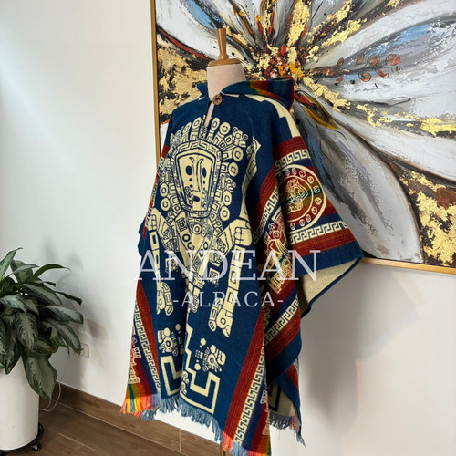 Poncho inca fatto mano con - mano,