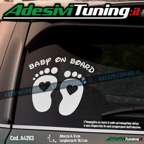 Adesivo baby board con - on,