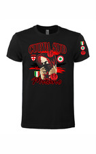 Maglietta blackred con stampa