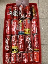 Lotto 25 lattine Coca Cola svuotate dal fondo