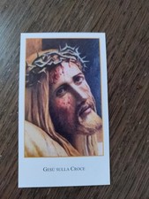 Santissimo Crocifisso, Volto di Gesù, Holy Card, Paco 271, Preghiera Buona Morte