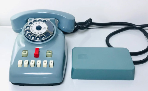Telefono vintage safnat - telefono,