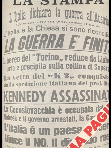 Prima pagina la stampa - prima,