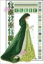 NEW Cross Stitch Pattern Lady