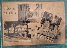 LOTTO SEI CARTOLINE VEDUTINE SALUTI DA SALCITO CAMPOBASSO MOLISE VIAGGIATE