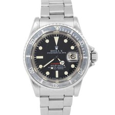 VINTAGE 1972 DOCUMENTI ROLEX SUBMARINER DATA ROSSO patina nera 40mm acciaio 1680 SCATOLA