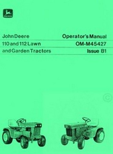 John deere 110 112 manuale - john,