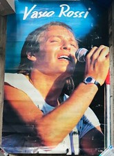 Maxi Poster VASCO ROSSI Vintage Anni '80 Cm 100x68 numerato 572 RARISSIMO!!!!!