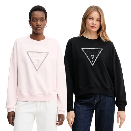 Guess felpa donna logo - donna,