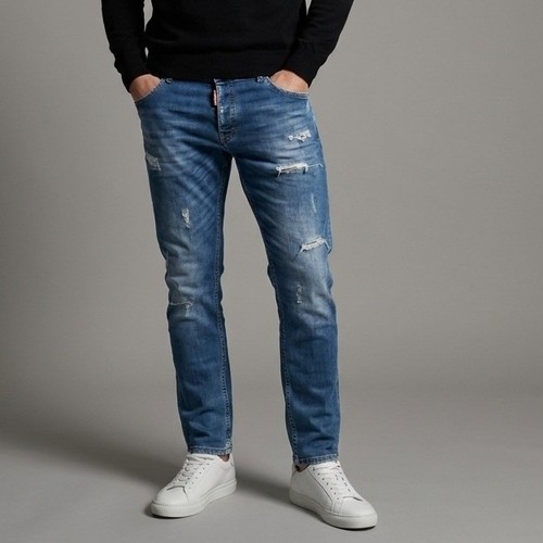 Jeans uomo dsquared2 blu - jeans,