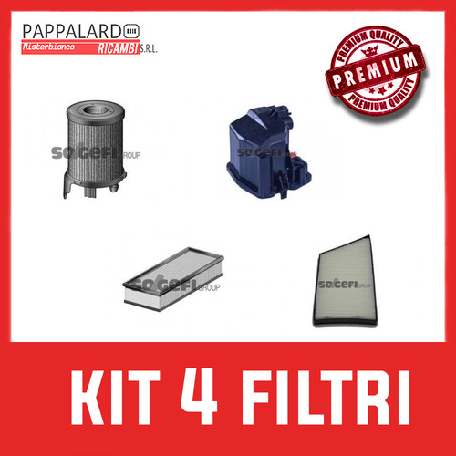 Kit filtri peugeot 206cc - 4,
