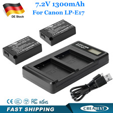 2x 1.3Ah LP-E17 batteria +