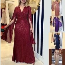 Maxi abito donna manica lunga