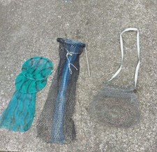 Lotto 3 Vecchie Nasse da Pesca ?  anni 70 reti retino porta pesci 