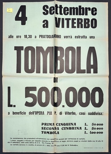 Ab6 manifesto viterbo - ab6, tombola
