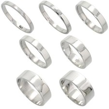 2mm 8mm uomo donna - uomo, argento