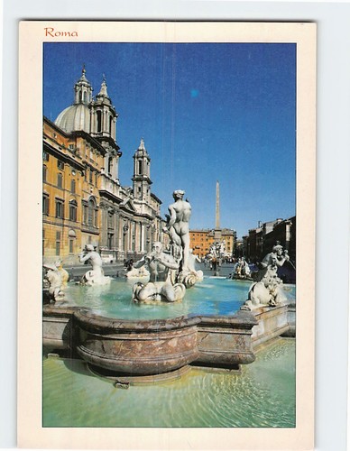 Cartolina piazza navona roma - cartolina,