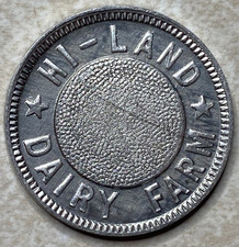 T9272 Hi-Land Dairy Farm, North Las Vegas, NV Anillo Restrike Arcade Gettone