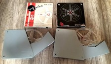 2 BOBINE PER FILM 8mm /SUPER8 - 120 Mt  VUOTE CON SCATOLA ROLLPLEX e BC ITALIANA