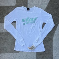 T-shirt termica Yamaha Star Moto Racing manica lunga donna L motocross bianca