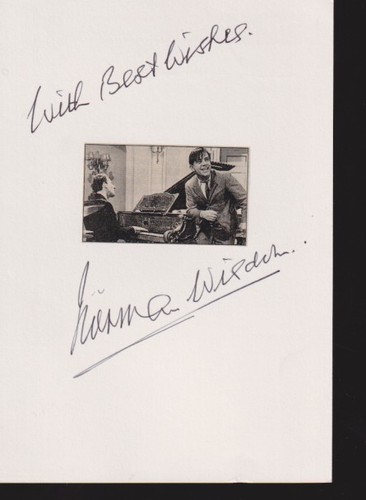 Autografo norman wisdom - autografo,