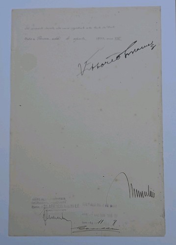 Mussolini and king emanuelle - king,