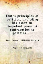 Kant's principles of politics