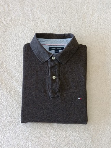 Polo tommy hilfiger marron - polo,
