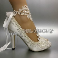 Su.cheny Tacco Bianco Avorio