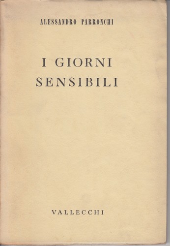 Alessandro parronchi giorni - parronchi,