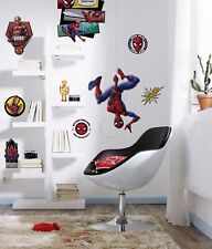 Spiderman Adesivi Set Muro Mobili Decalcomania Marvel Personaggi Bambini Camera