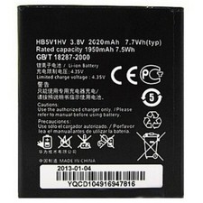 Batteria per Huawei ASCEND W1 Y300 1700mAh Pila Nuova Bulk come HB5V1HV