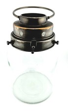 Barattolo In Vetro E Ferro Battuto - Oggetto Di Decorazione