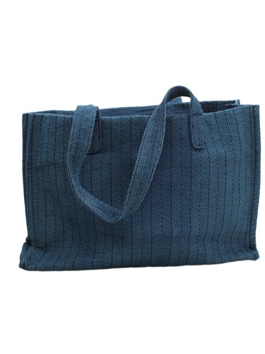 Borsa donna zara blu cotone - donna, in
