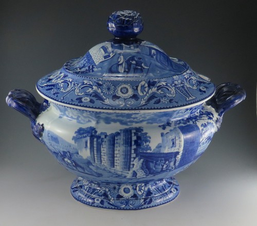 Antica zuppiera ceramica - , perle
