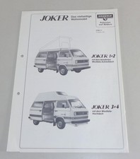 Brochure/opuscolo VW Bus T3