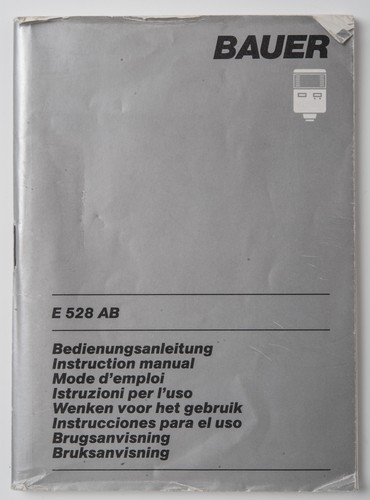 Manuale istruzioni bauer - manuale, di