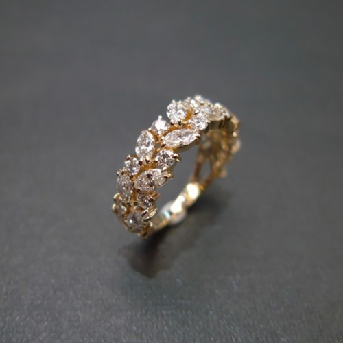 Fede nuziale donna diamante