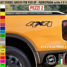 Kit 2 Adesivi 4x4 OFF ROAD Pick-Up Fuoristrada Suv Universale cod.2414