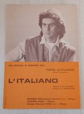 SPARTITO MUSICALE Toto Cutugno