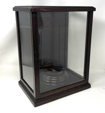 Antica vetrina da banco legno