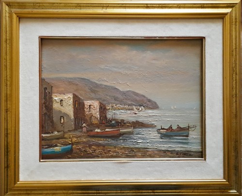 Quadro marina 30x40 olio - quadro, su