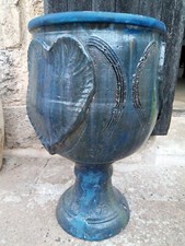 Coppia vasi ceramica smaltata